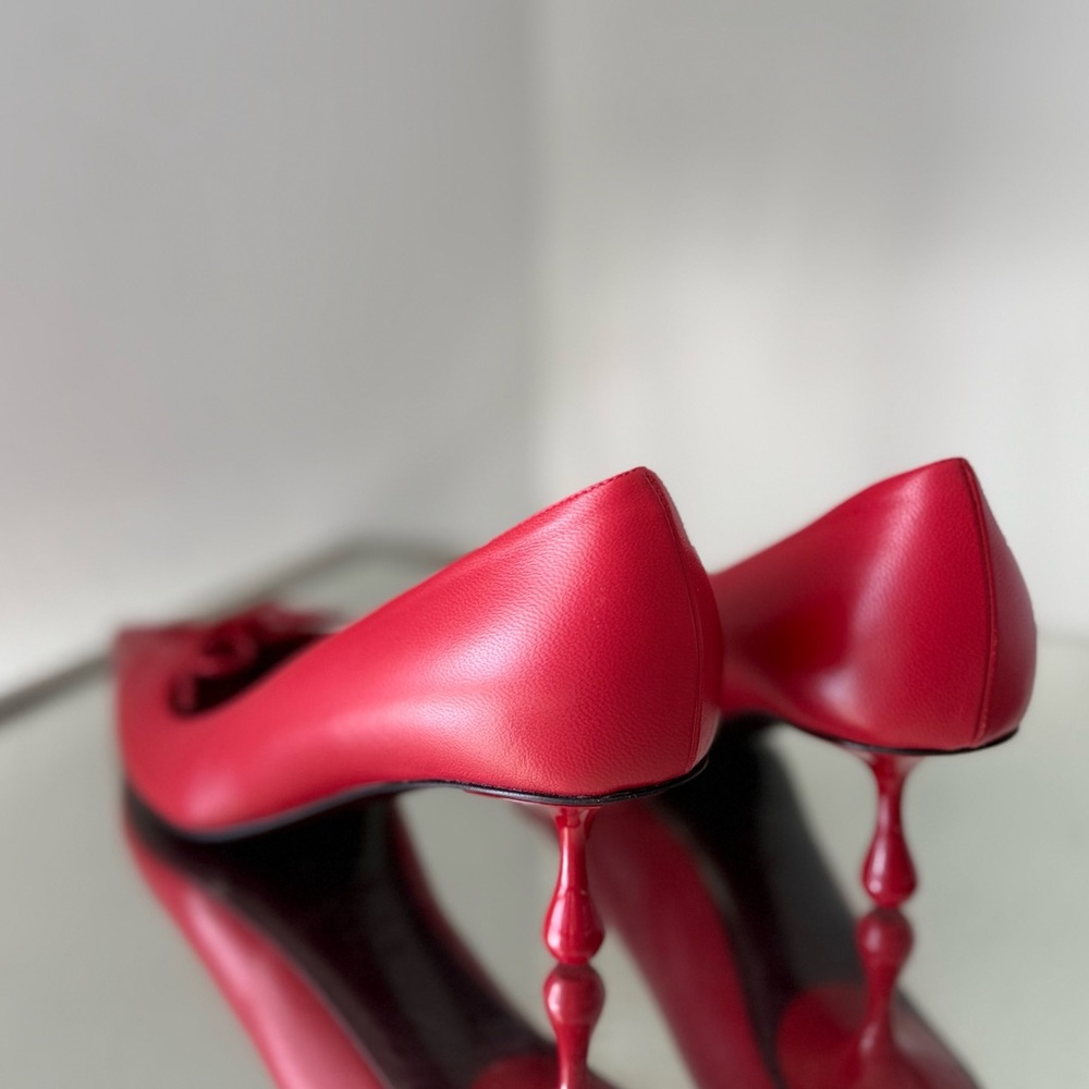New Jimmy Choo Scarlett 50 Pointed-Toe Lace-Up $1,095 37.5 - Picture 15 of 15